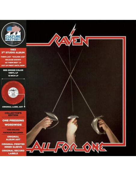 Raven - All For One (Vinyl Red)