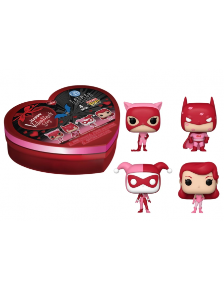 Dc Comics: Funko Pocket Pop - Dc Valentine - Box 4 Pieces