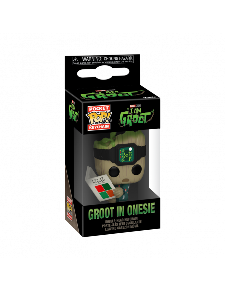 Marvel: Funko Pop! Pocket Keychain - Guardians Of The Galaxy - Groot Pajamas With Book