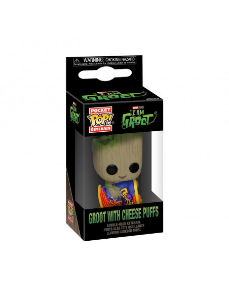 Marvel: Funko Pop! Pocket Keychain - Guardians Of The Galaxy - Groot With Cheese Puffs