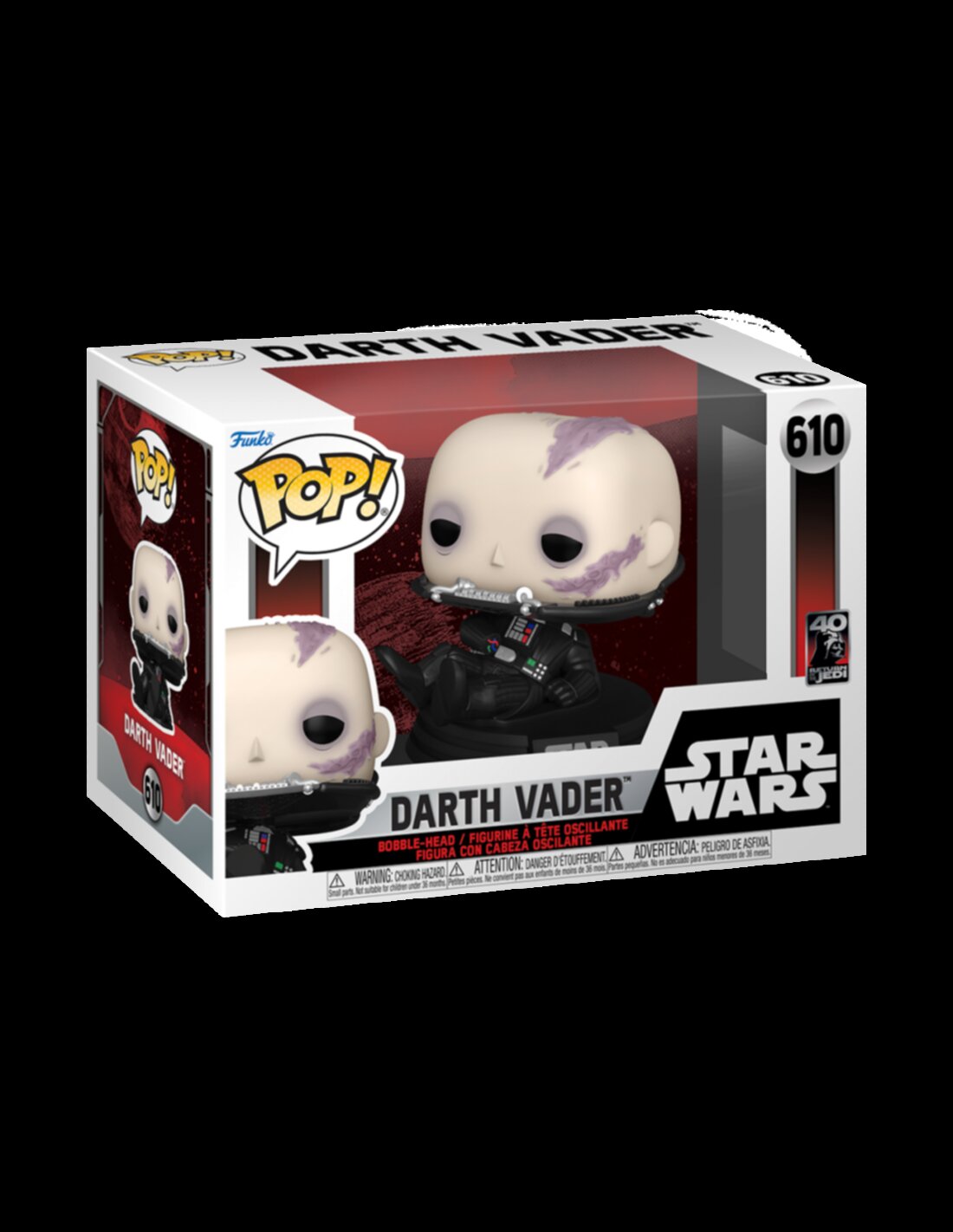 Star Wars - Return Of The Jedi 40th: Vader (Unmasked) POP! Bobble-Head -  Funko Pop