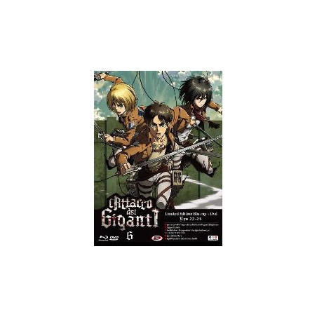 L'Attacco Dei Giganti - 6 Eps 22-25 (Blu Ray + Dvd) Limited Ed.