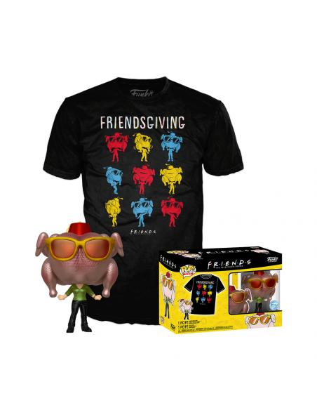 Friends: Funko Pop! and Tee - Monica With Turkey Tg. XL
