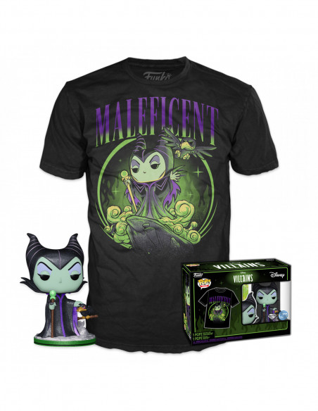 Disney: Funko Pop! and Tee - Villains - Maleficent (Tg. S)