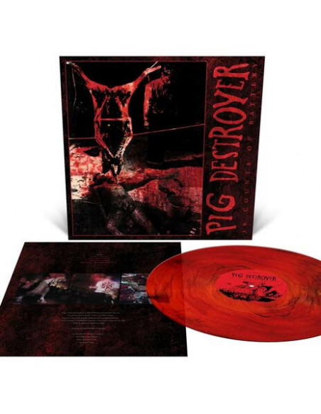 Pig Destroyer - 38 Counts Of Battery - Red W/Black Smoke
