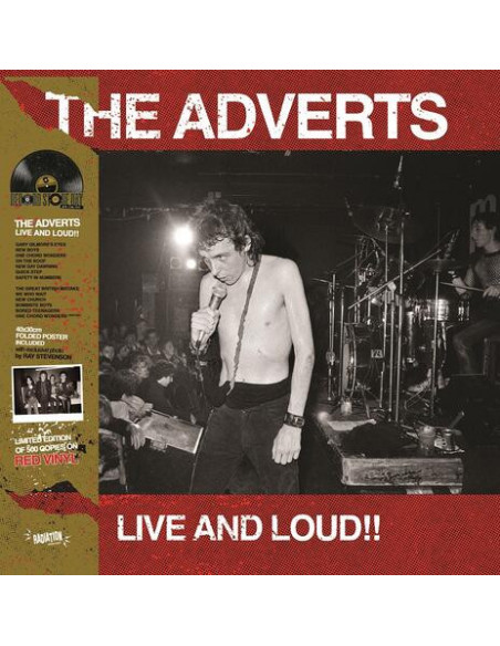 Adverts - Live and Loud!! (Red Vinyl)