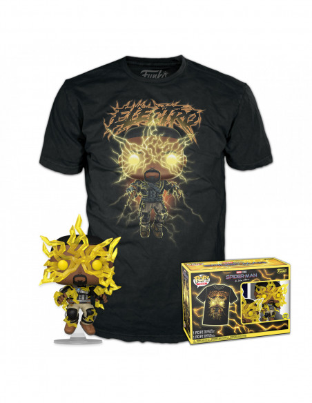 Marvel: Funko Pop! & Tee - Spiderman No Way Home - Electro (Tg. L)
