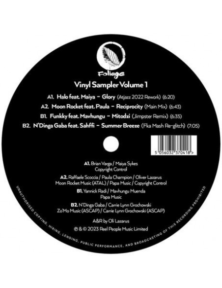 Compilation - Foliage Records Vinyl Sample