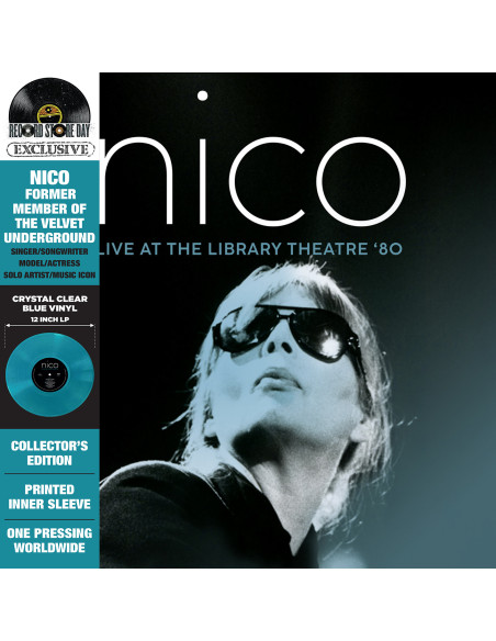 Nico - Live At The Library Theatre '80 (Vinyl Crystal Clear Blue Limited Edt.) (Rsd 2023)