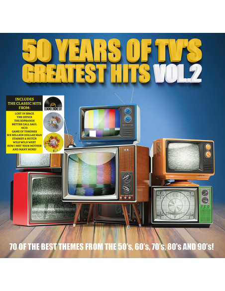 Compilation - 50 Years Of Tv'S Greatest Hits 2 (Vinyl Clear,Yellow and Green Splatter Ltd.) (Rsd 2023)