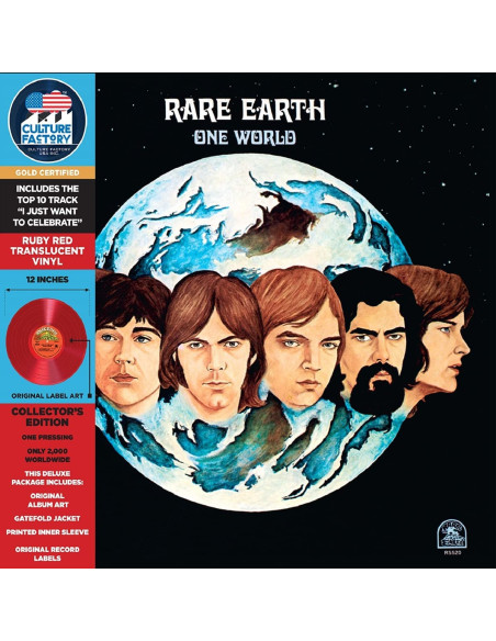 Rare Earth - One World - Red Vinyl