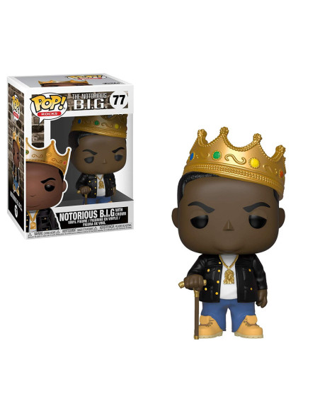 Notorious B.I.G.: Funko Pop! Rocks - Notorious B.I.G. (With Crown) (Vinyl Figure 77)