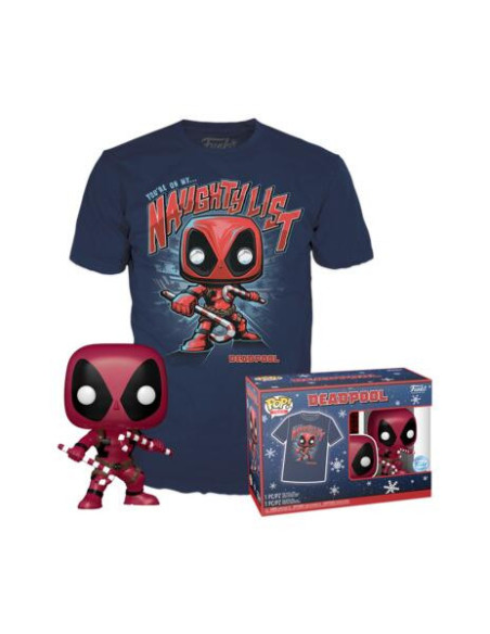 Marvel: Funko Pop! and Tee - Deadpool Hld Tg. S
