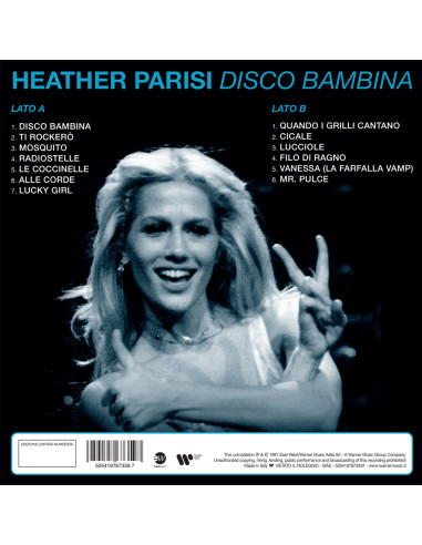 Disco Bambina (Vinile Azzurro Trasparente, Numerato, Esclusiva)