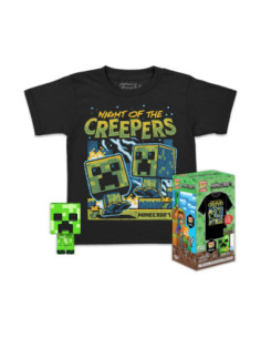 Minecraft: Funko Pocket Pop! & Tee - Blue Creeper Tg.S