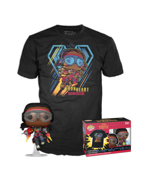 Marvel: Funko Pop! & Tee - Black Panther Wakanda Forever - Ironheart MK1 (GW) Tg.S