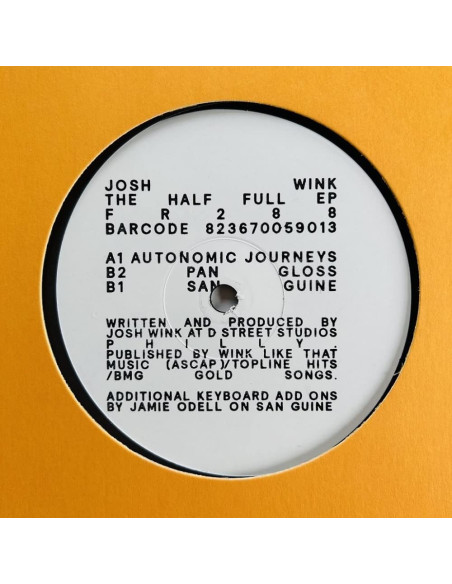 Josh Wink - Josh Wink-The Half Full Ep 12 Vinyl