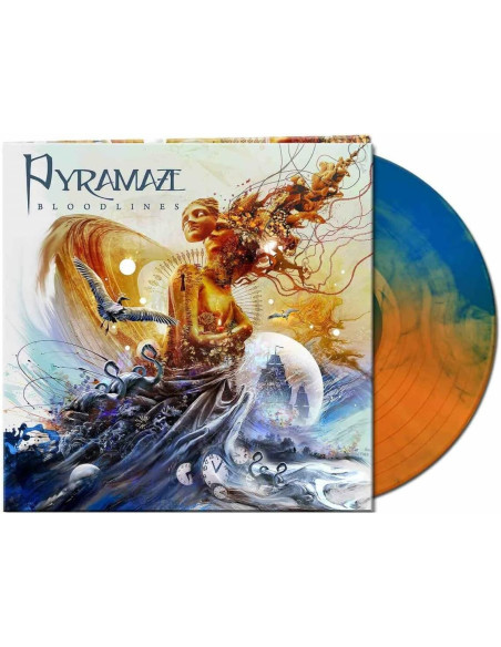 Pyramaze - Bloodlines - Orange / Blue Marbled