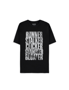 Last Of Us (The): Run Stalk Click Shamble Bloat Black (T-Shirt Unisex Tg. S)