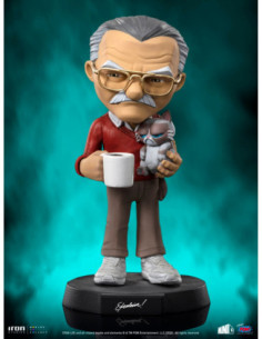 Marvel: Iron Studios - Stan Lee Con Grumpy Cat Figura Minico