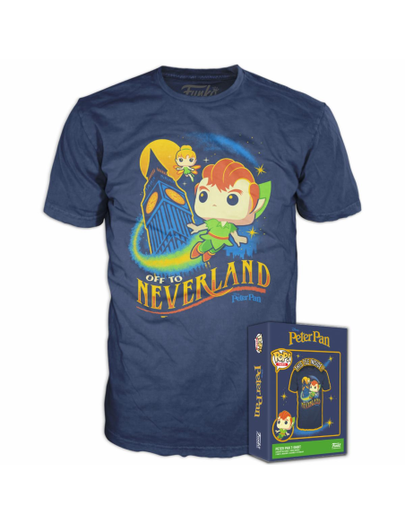 Disney: Funko Pop! Boxed Tee - Peter Pan - Big Ben (T-Shirt Unisex Tg. M)