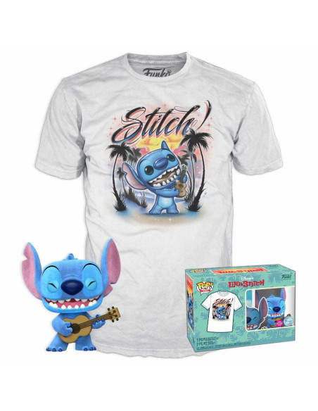Disney: Funko Pop! and Tee - Lilo and Stitch - Ukelele Stitch (T-Shirt Unisex Tg. M)