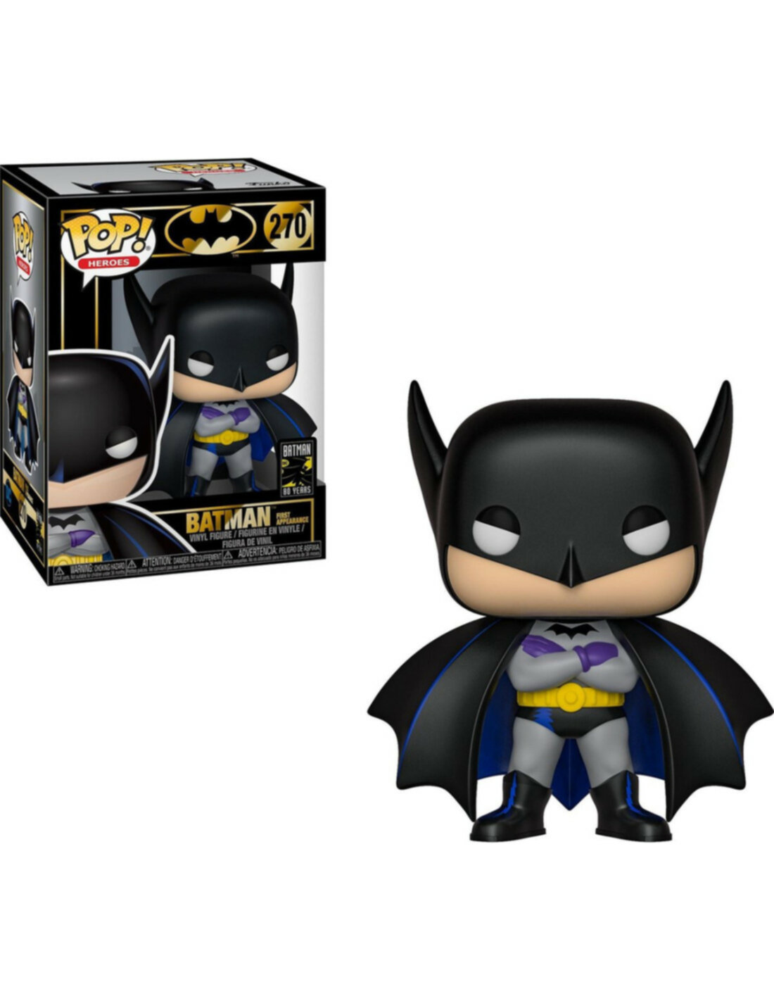 Dc Comics: Funko Pop! Heroes - Batman 80Th - Batman 1St Appearance (1939)  (Vinyl Figure 270)