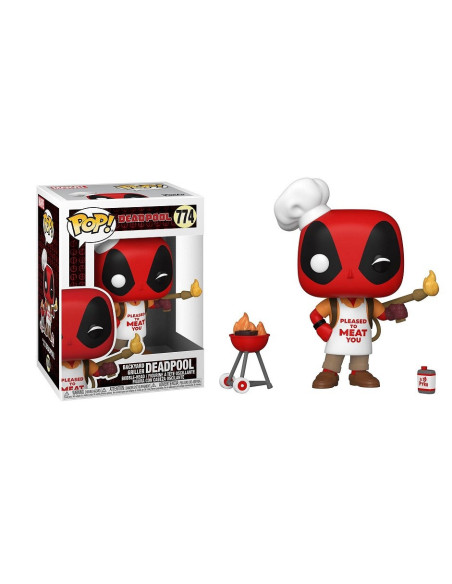 Marvel: Funko Pop! - Deadpool 30Th - Backyard Griller Deadpool (Bobble Head) (Vinyl Figure 774)