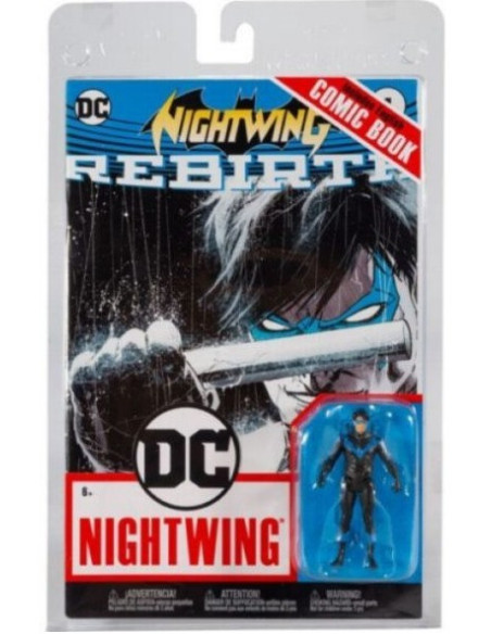 Dc Comics: Nightwing (Dc Rebirth) - 3 Figure With Comic Wv 2