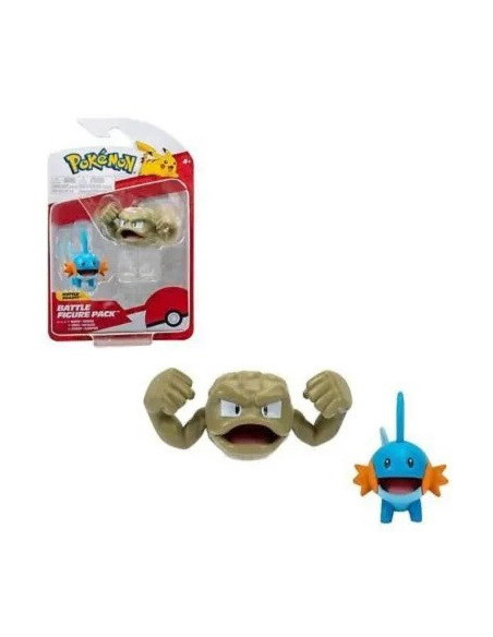 Pokemon: Rei Toys - Battle Figure Pack Serie 2 - Mudkip E Geodude