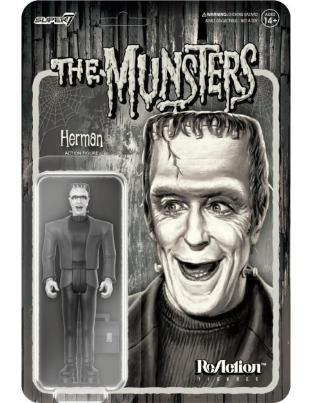 Munsters: Super7 - Reaction Figure Wave 2 - Herman Munster (Grayscale)