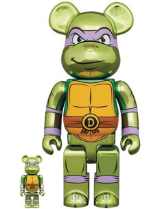 Tmnt Donatello Chrome Version 100% and 400% Bea 2Pk