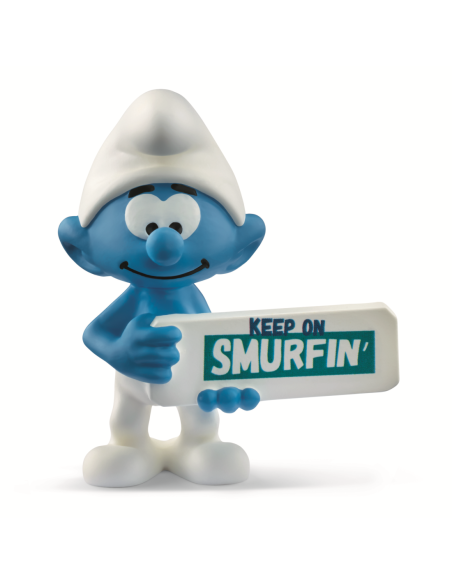 Puffi (I): Schleich - Puffo Con Cartello (Figure)