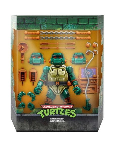 Teenage Mutant Ninja Turtles: Super7 - Ultimates! Wave 7 - Warrior Metalhead Michelangelo