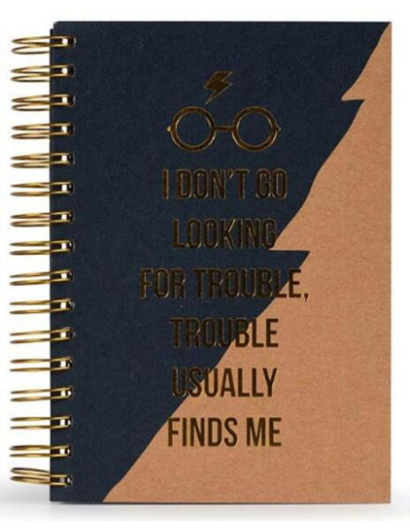 Harry Potter: Pyramid - Trouble Usually Finds Me (A5 Premium Notebook / Quaderno)