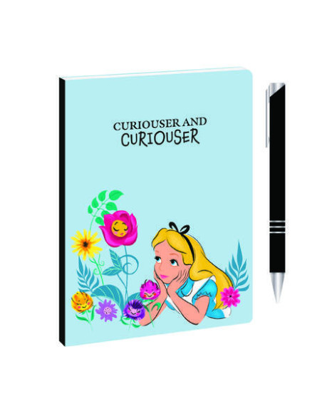 Disney: Half Moon Bay - Alice In Wonderland (A6 Notebook Pen Set / Set Quaderno A6 & Penna)