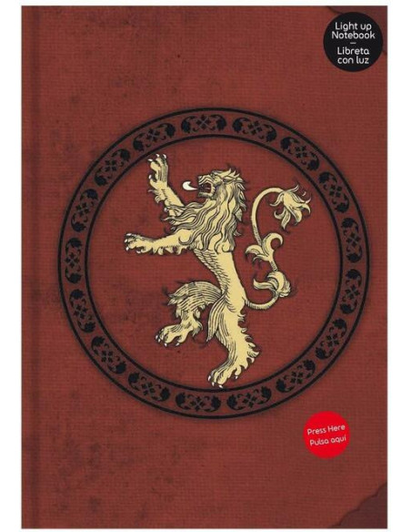 Game Of Thrones: SD Toys -Lannister Notebook W/ Lt (Quaderno Con Suono)
