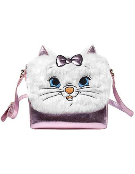 Disney: Marie Shoulder With Furry Flap Pink (Borsetta)