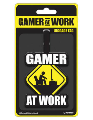 Gamer At Work: Pyramid (Luggage Tag / Targhetta Porta Indirizzo) Targhette per borse e zaini
