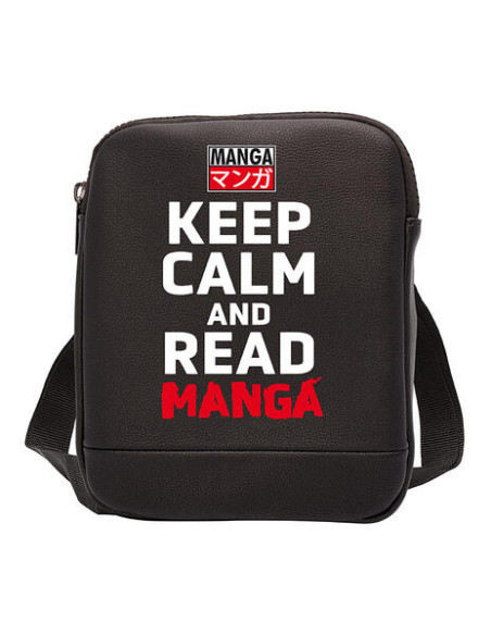 Keep Calm And Read - Messenger Bag Asian Art - Vinyl Small Size