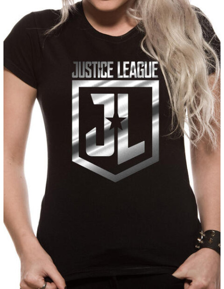 Dc Comics: Justice League - Foil Logo (T-Shirt Donna Tg. L)