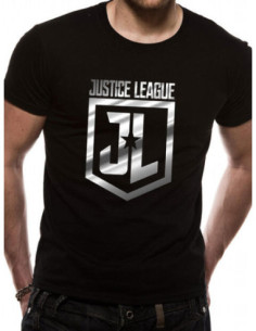 Dc Comics: Justice League - Foil Logo (T-Shirt Unisex Tg. M)