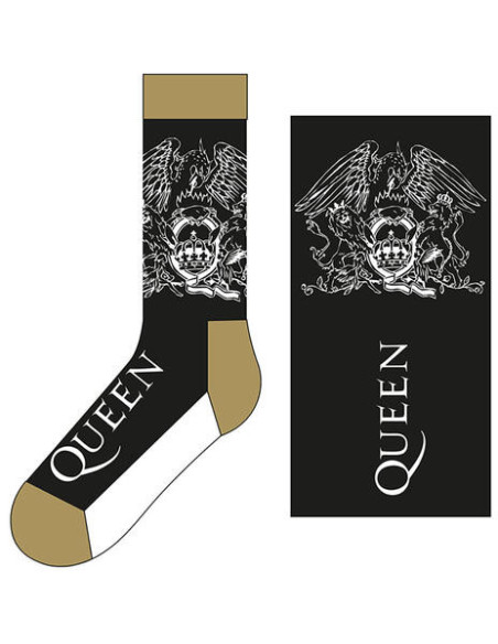 Queen: Ankle Socks: Crest and Logo (Uk Size 7 - 11)