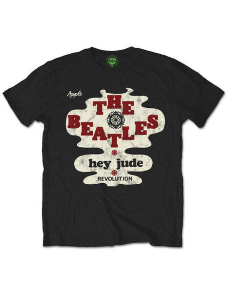 Beatles (The): Hey Jude/Revolution Black (T-Shirt Unisex Tg. M)