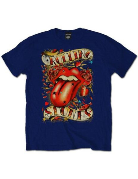 Rolling Stones (The): Tongue and Stars (T-Shirt Unisex Tg. M)