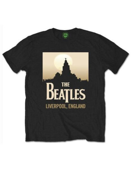 Beatles (The): Liverpool England Black (T-Shirt Unisex Tg. L)