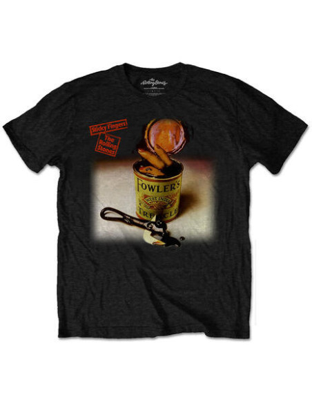Rolling Stones (The): Sticky Fingers Treacle Black (T-Shirt Unisex Tg. S)