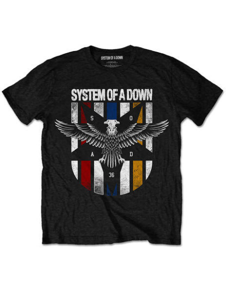 System Of A Down: Eagle Colours Black (T-Shirt Unisex Tg. S)