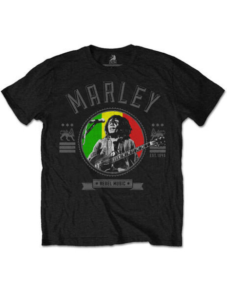 Bob Marley: Rebel Music Seal (T-Shirt Unisex Tg. L)