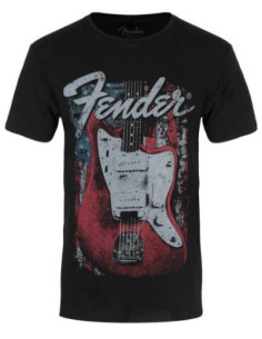 Fender: Distressed Guitar (T-Shirt Unisex Tg. M)